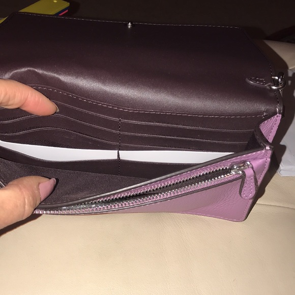 Coach leather fold over crossbody - Picture 8 of 16